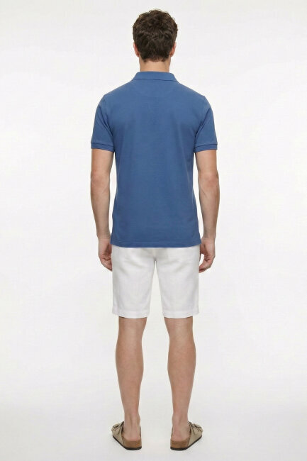 Indigo 100% Cotton Polo T-shirt - 6
