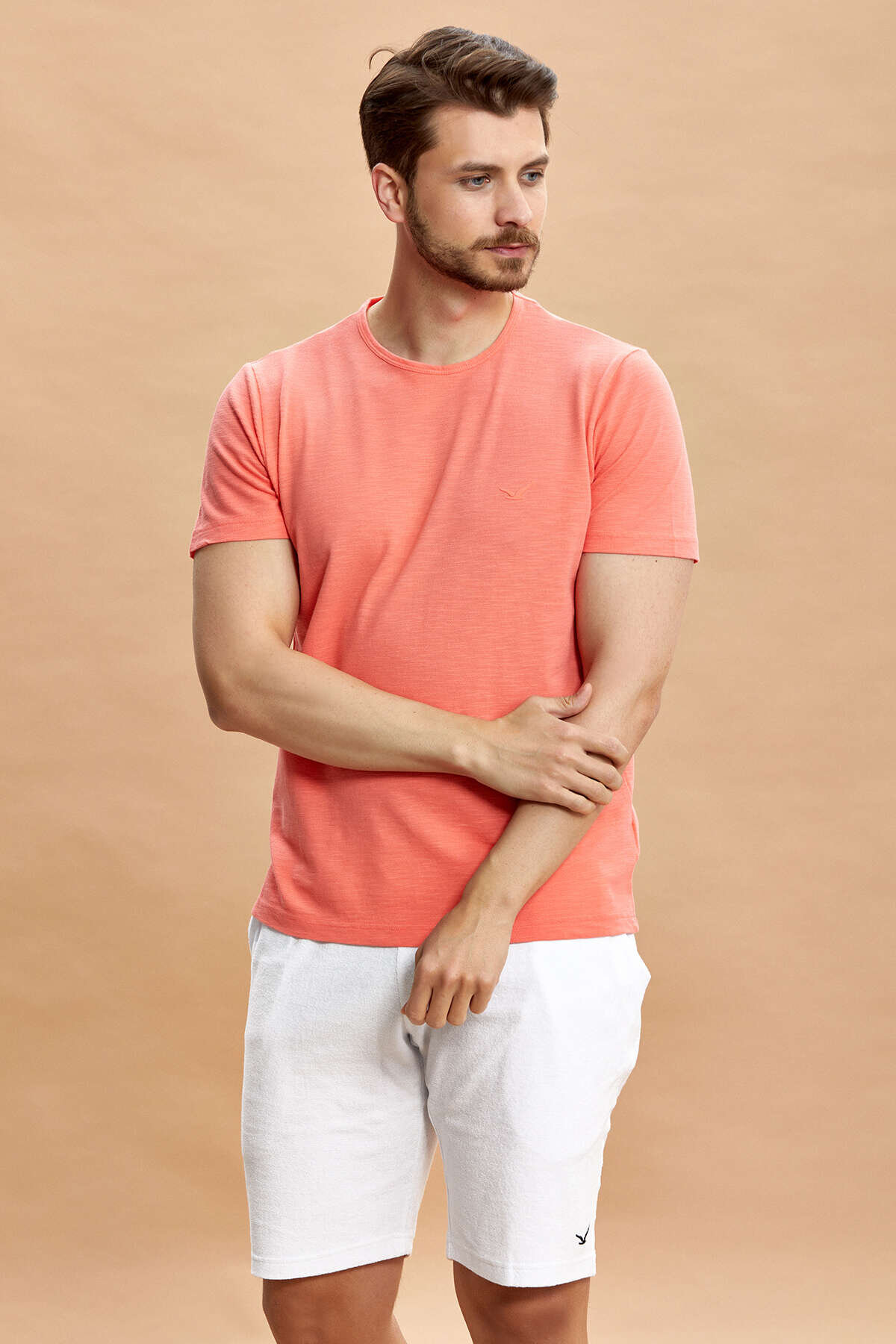 Coral 100% Cotton Basic T-shirt - 5