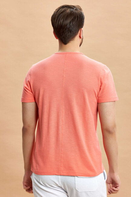 Coral 100% Cotton Basic T-shirt - 6
