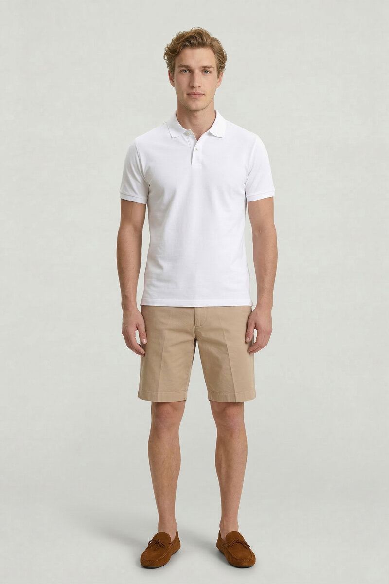 Bej Bermuda Şort (1)