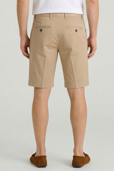 Bej Bermuda Şort - 5