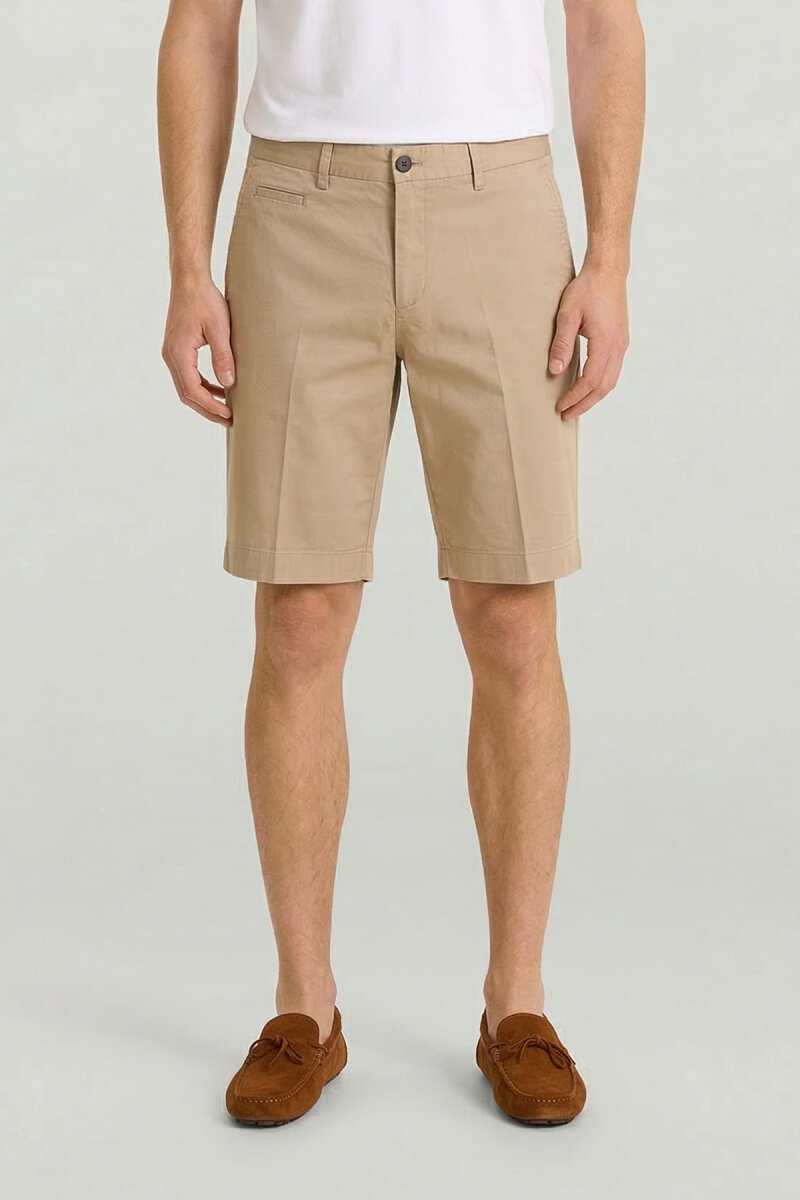Bej Bermuda Şort