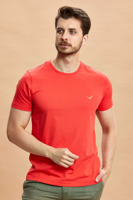 Red 100% Cotton T-shirt - 2