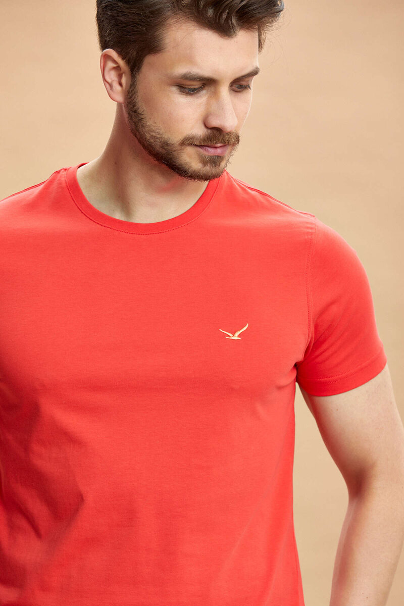 Red 100% Cotton T-shirt - 6