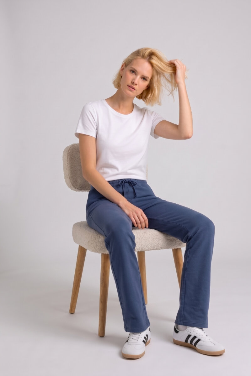 Lacivert Yumuşak Dokulu Sweat Pantolon - 3