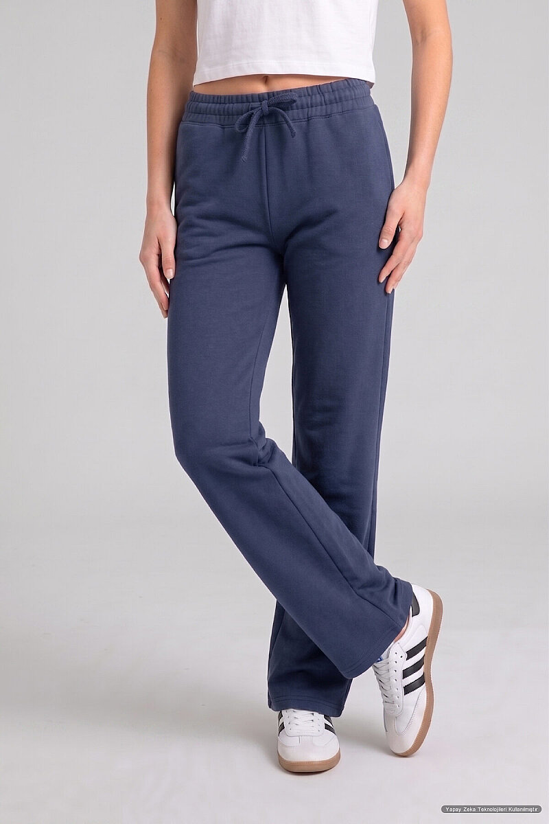 Lacivert Yumuşak Dokulu Sweat Pantolon
