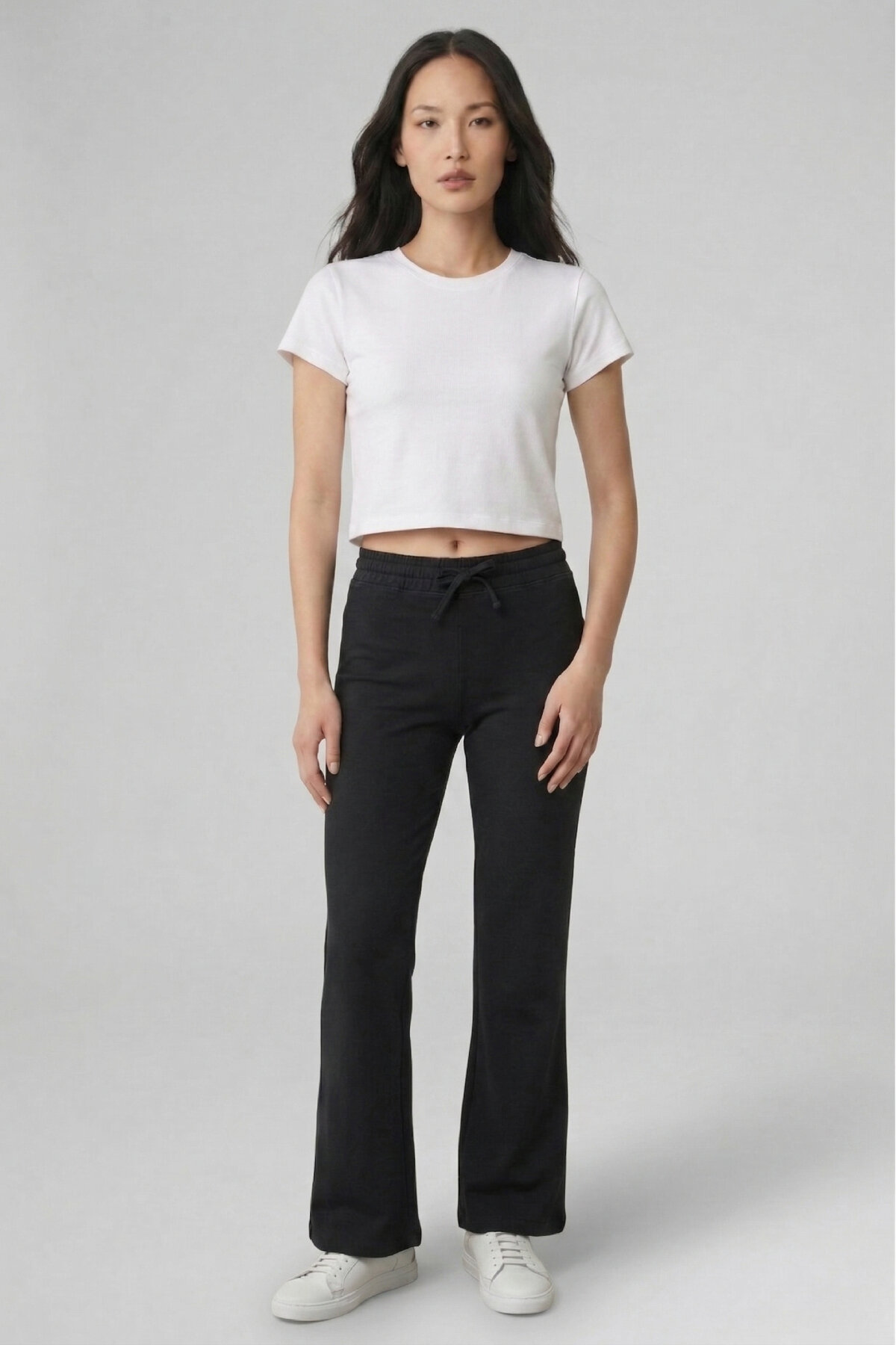 Siyah Yumuşak Dokulu Sweat Pantolon - 4