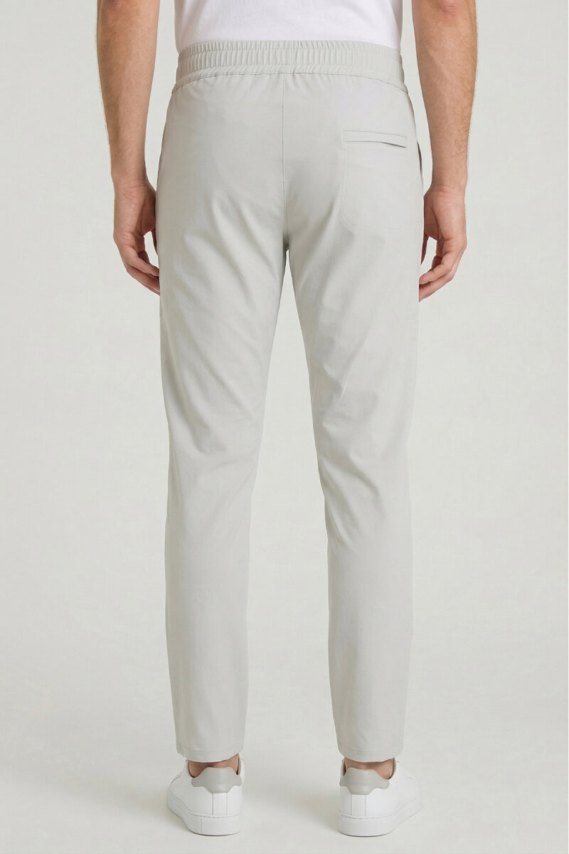 Stone Color Casual Pants - 5