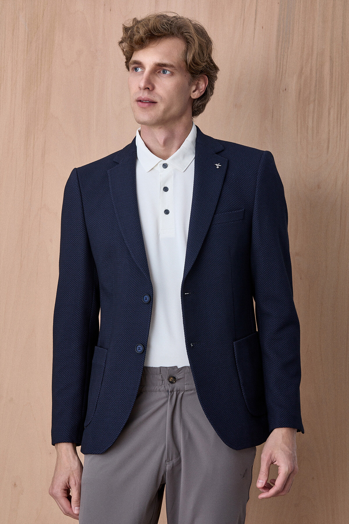 Lacivert Blazer Ceket - 2