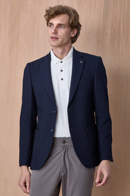 Lacivert Blazer Ceket - 2