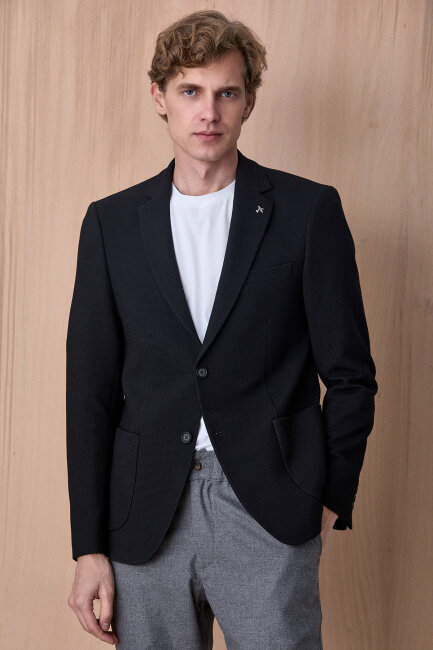 Black Blazer Jacket - 2