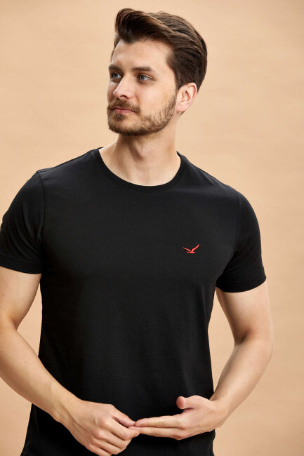 Black 100% Cotton T-shirt - 2