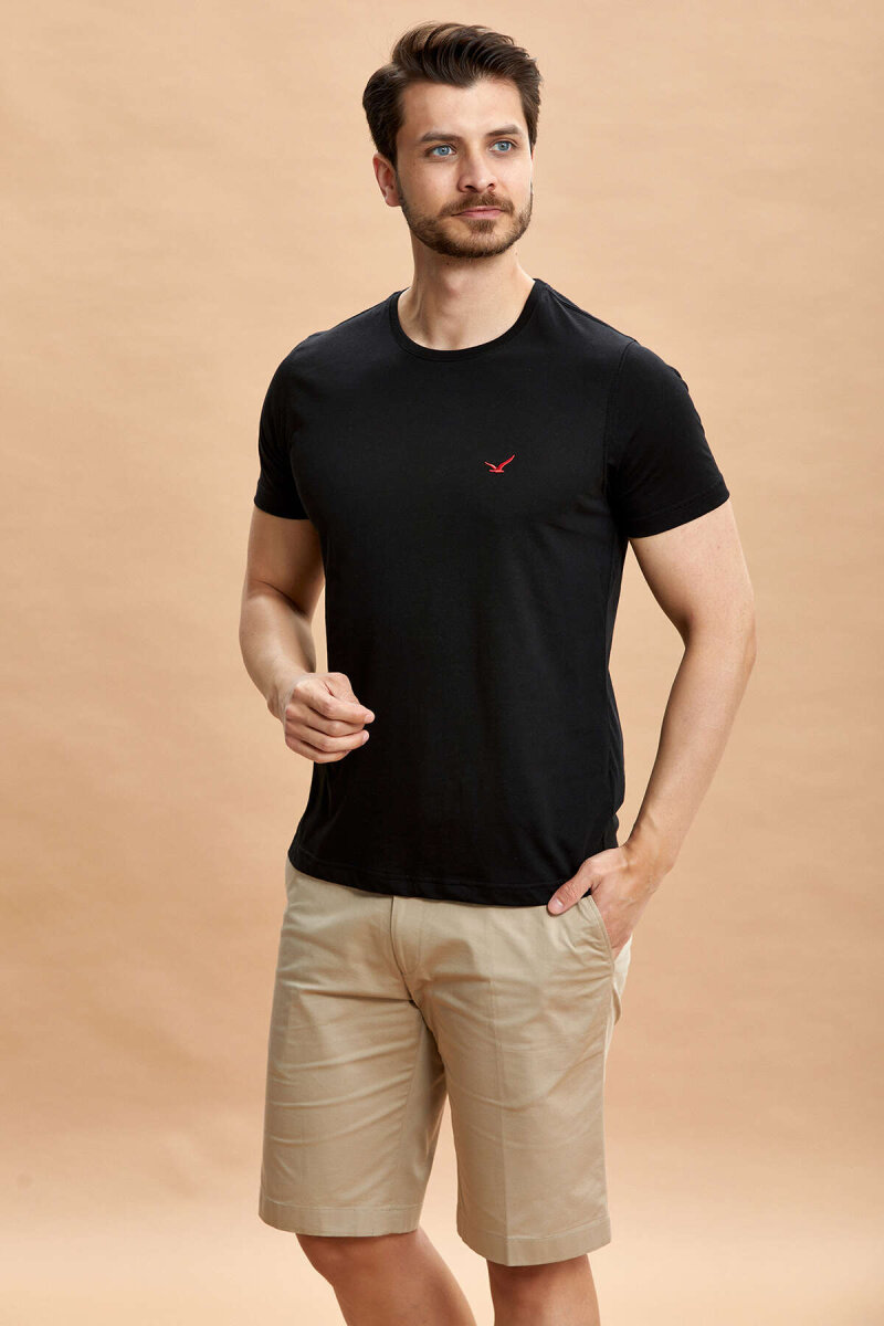 Black 100% Cotton T-shirt - 4