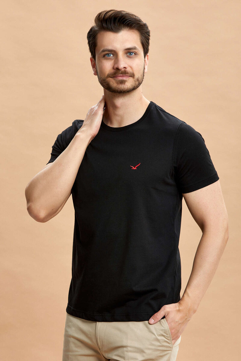 Black 100% Cotton T-shirt - 5