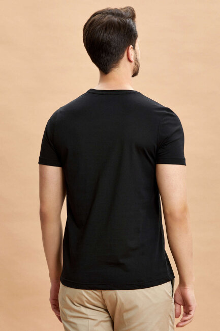 Black 100% Cotton T-shirt - 6