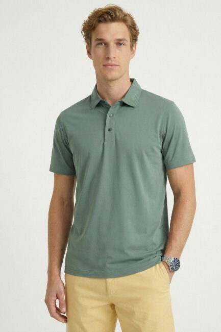 Green Polo T-shirt - 1