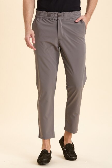 Dark Grey Casual Trousers - 2