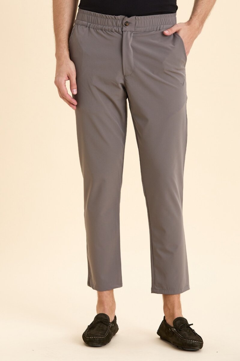 Dark Grey Casual Trousers - 3