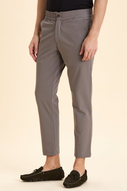 Dark Grey Casual Trousers - 4