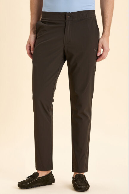 Brown Casual Trousers - 1