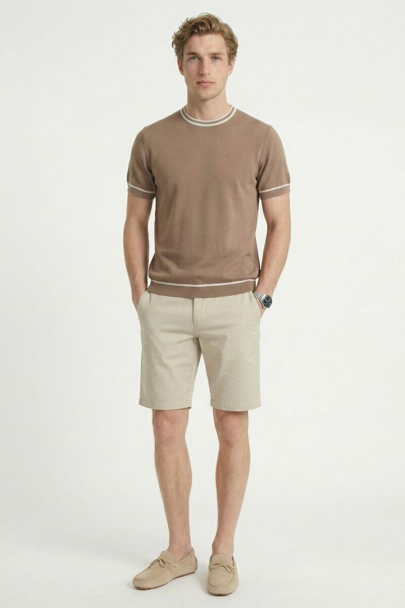 Beige Crew Neck Sweater (1)