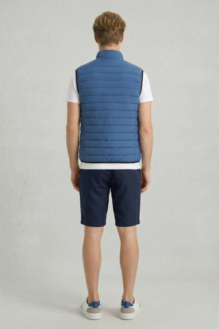 Navy Blue Puffer Vest - 6