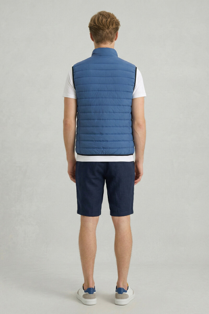 Navy Blue Puffer Vest - 6