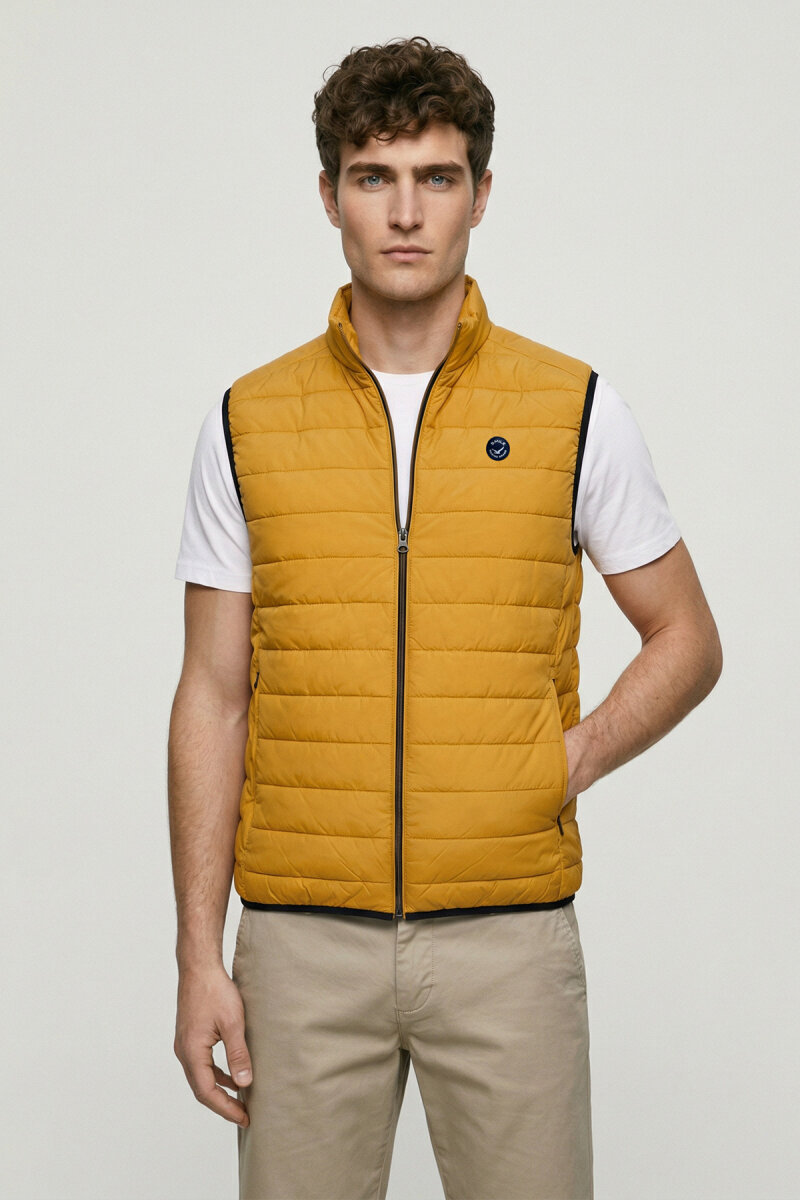 Mustard Puffy Vest