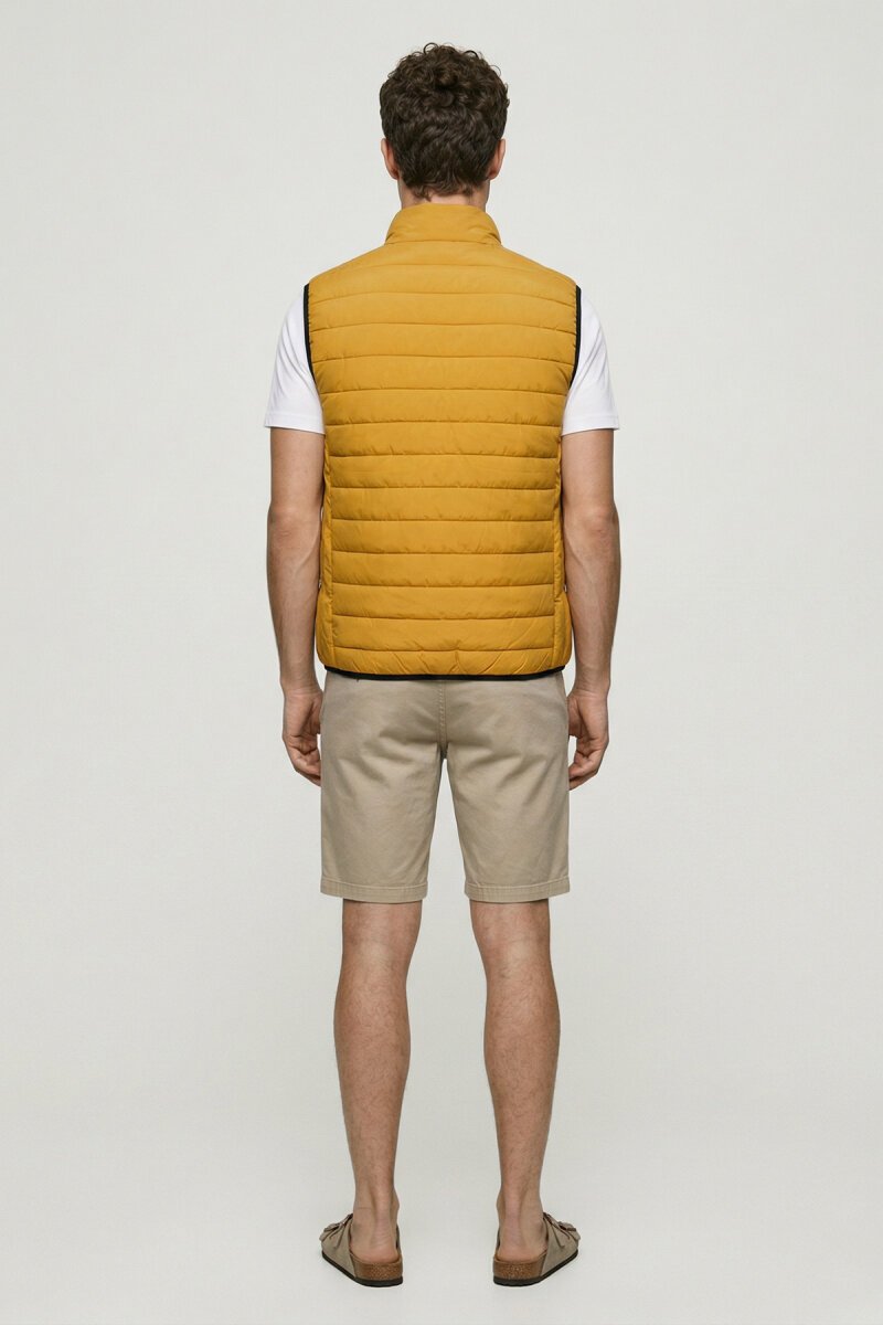 Mustard Puffy Vest - 6