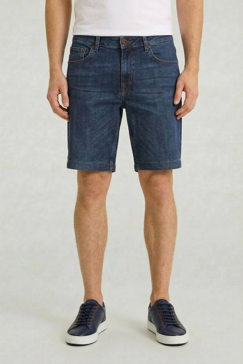 İndigo %100 Pamuk Şort - 1