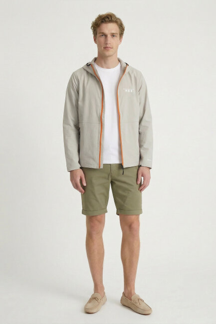 Taş Kapüşonlu Rüzgarlık Mont (1)