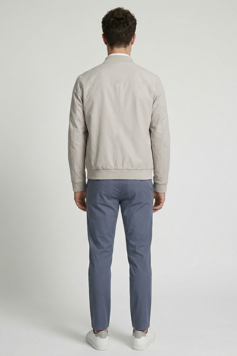 Taş Fermuarlu İnce Mont - 5