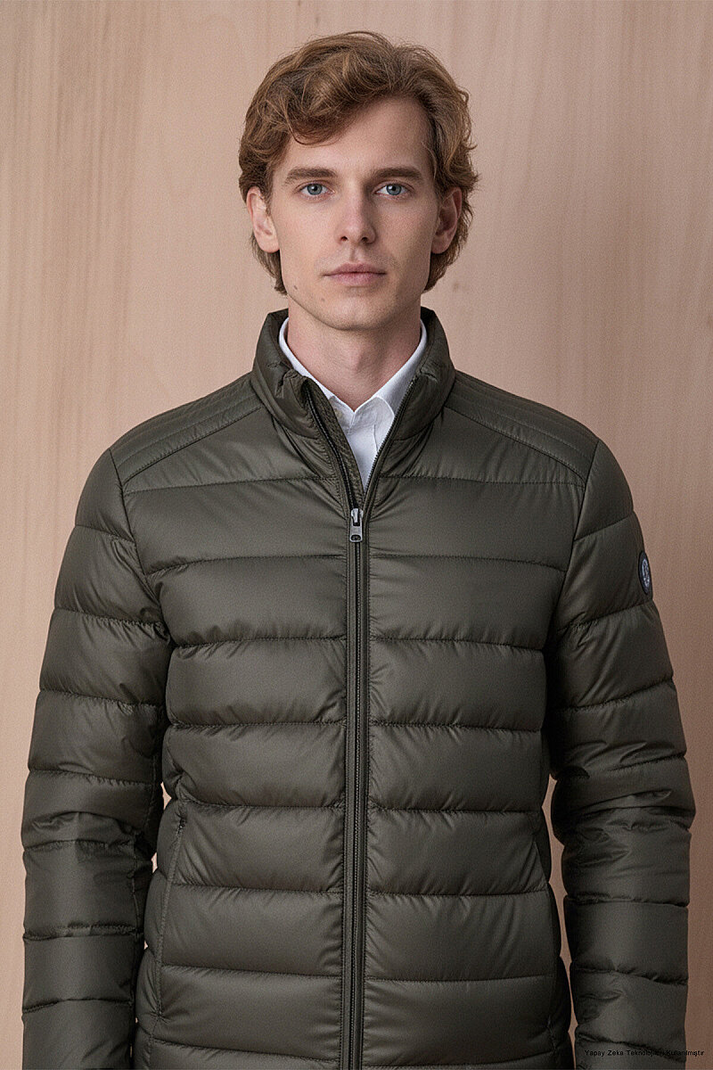 Khaki Puffy Jacket