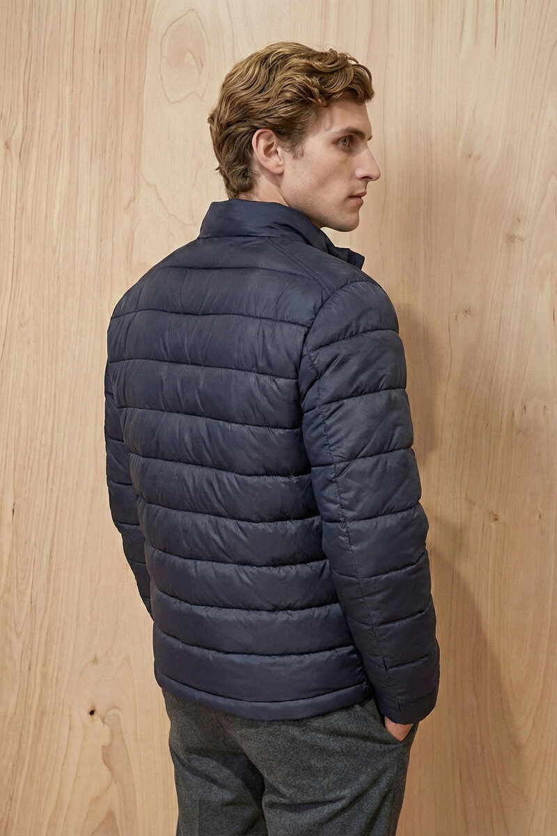 Lacivert Şişme Mont - 4