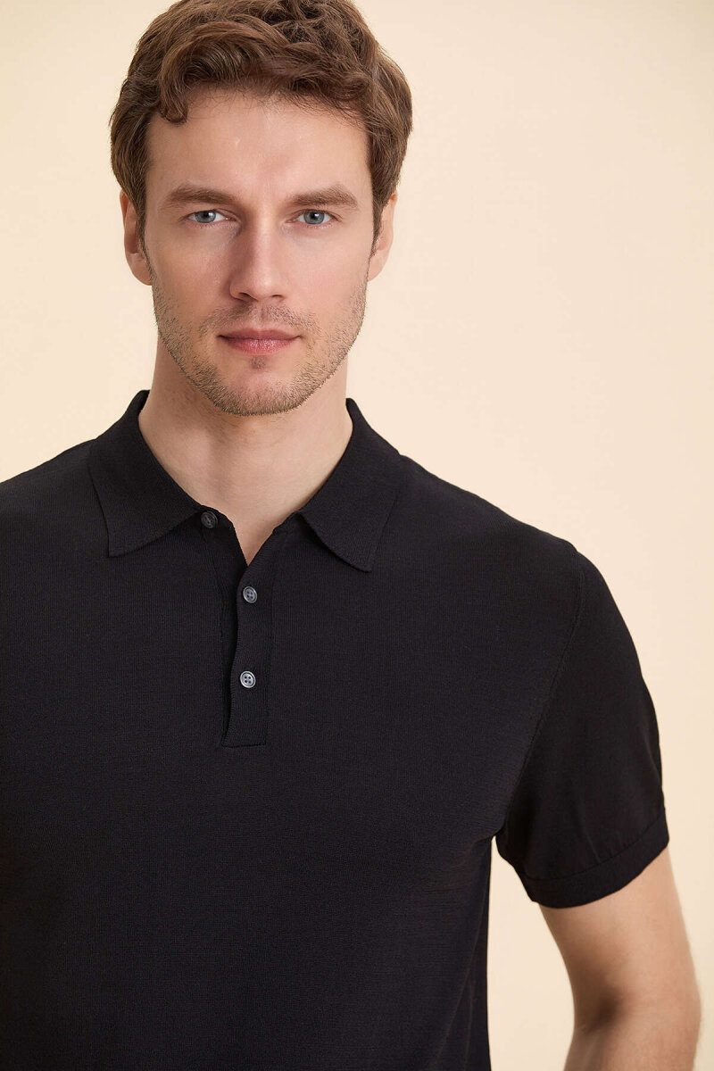 Black Polo Jersey - 1