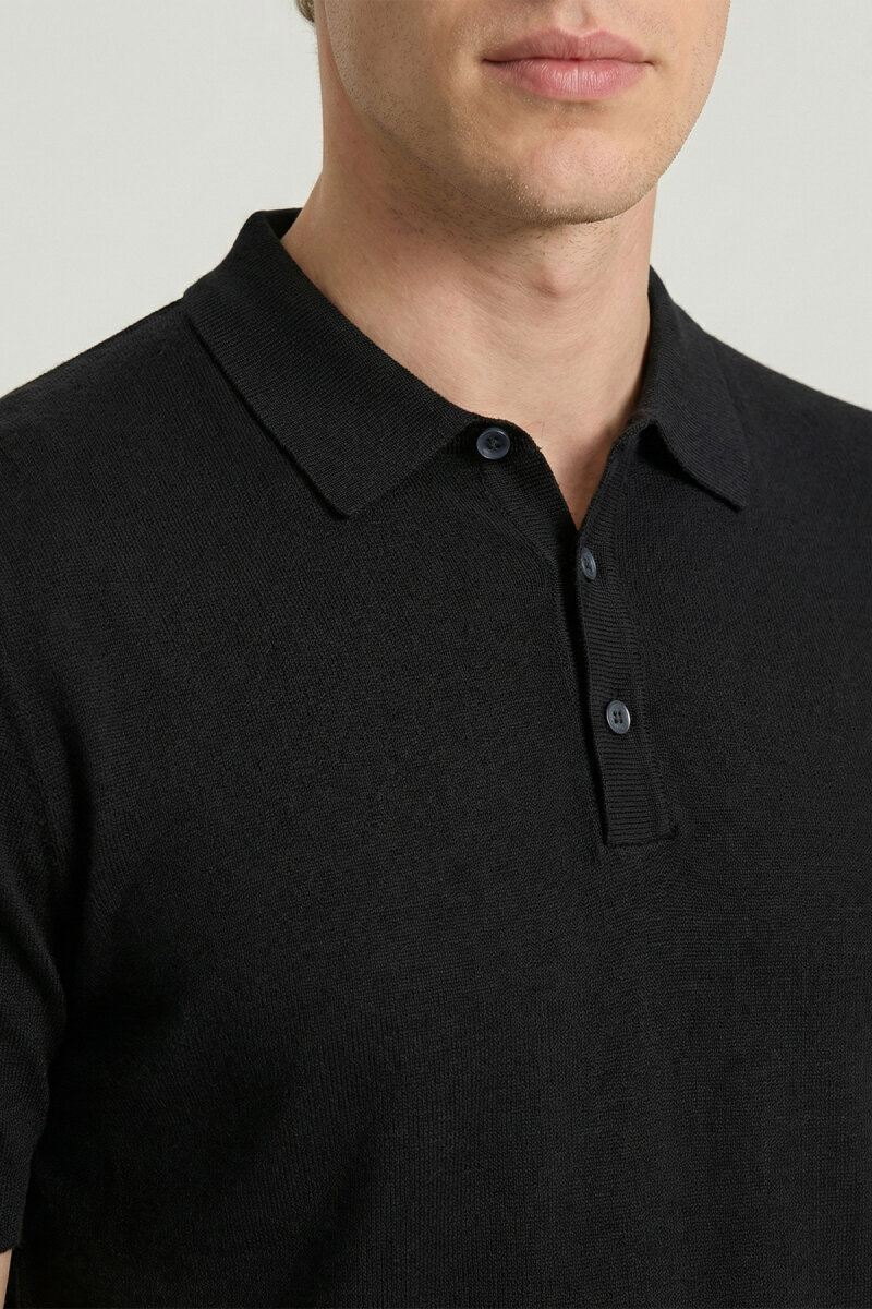 Black Polo Jersey - 3