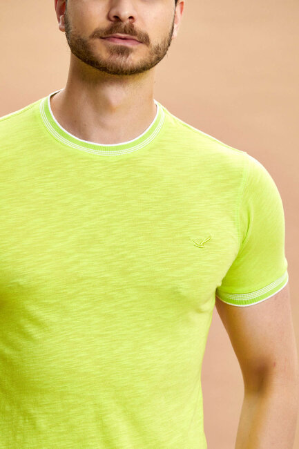 Neon Green Modal T-shirt - 5