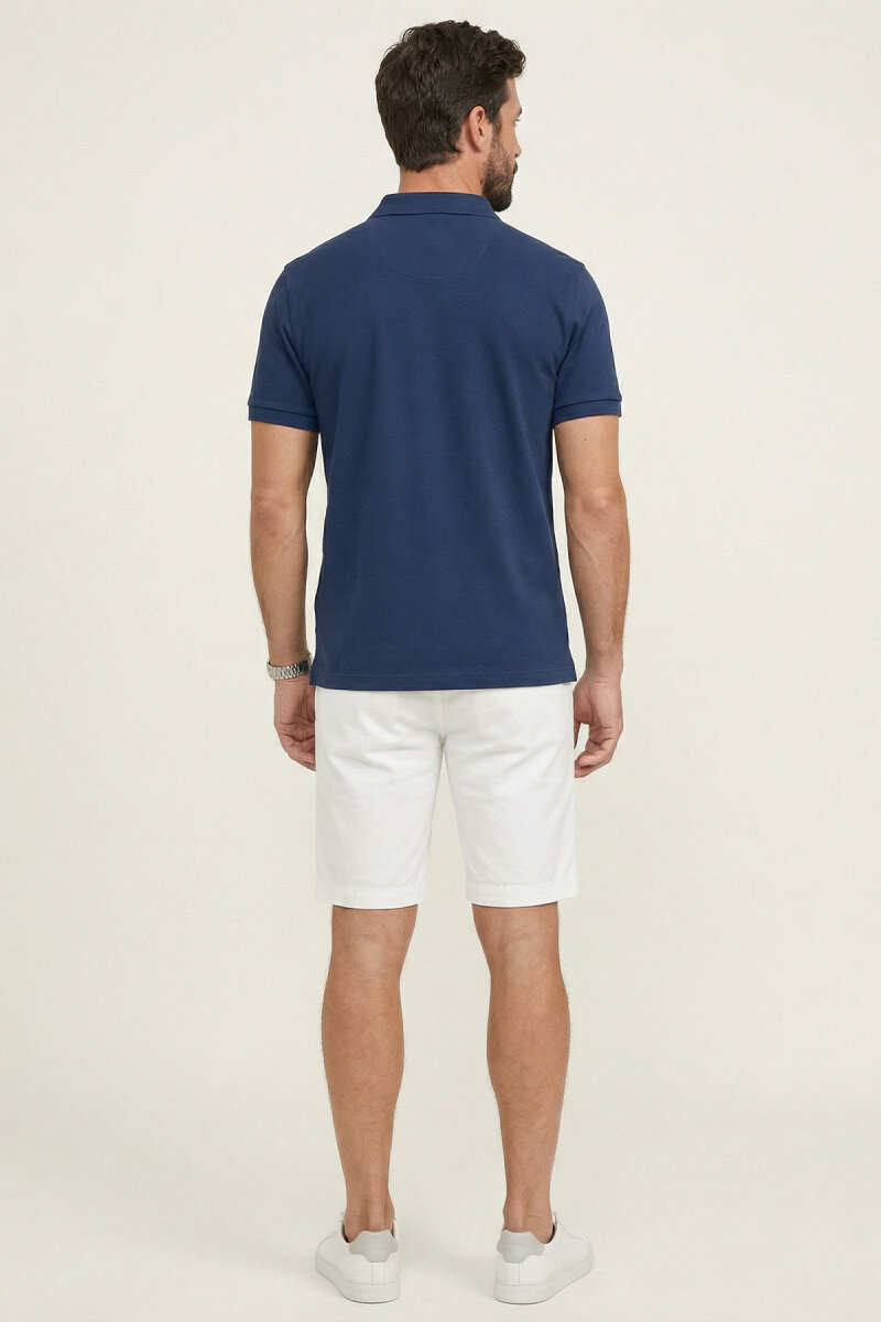 Indigo 100% Cotton Polo T-shirt - 6