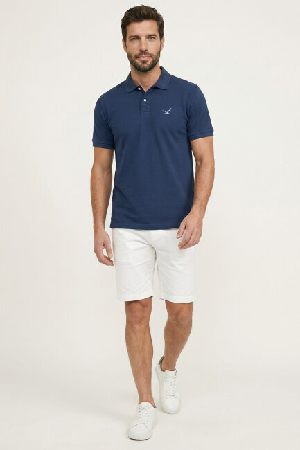Indigo 100% Cotton Polo T-shirt - 5