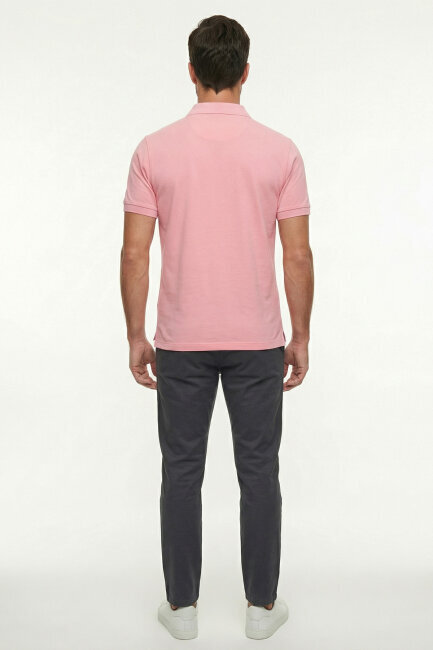 Pink 100% Cotton Polo T-shirt - 6