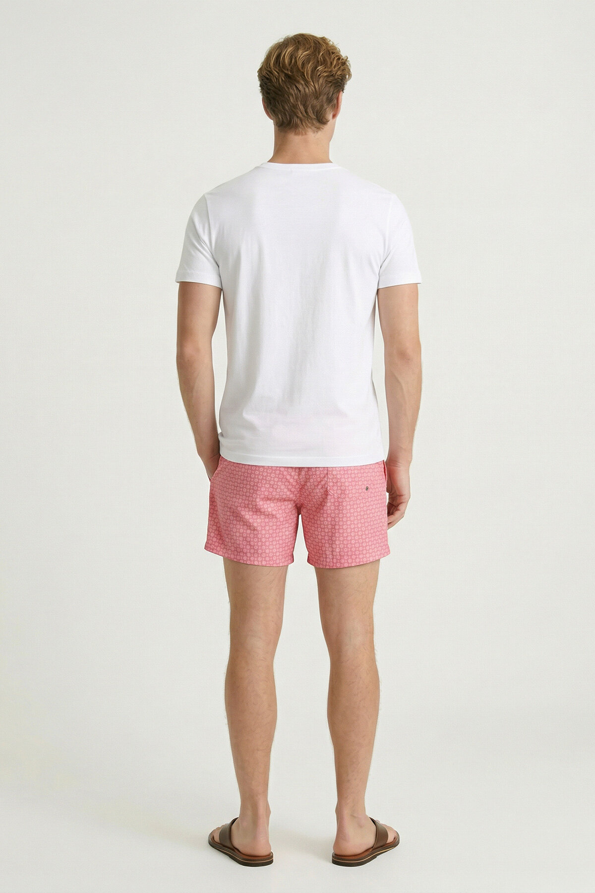 Beyaz %100 Pamuklu ve Baskılı Tişört - 6