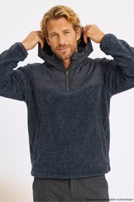 Lacivert Sweatshirt - 1