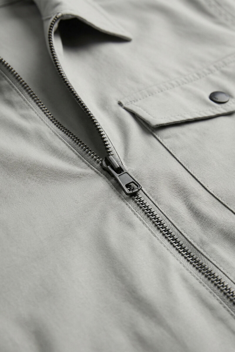 Bej Fermuarlı Mont - 3