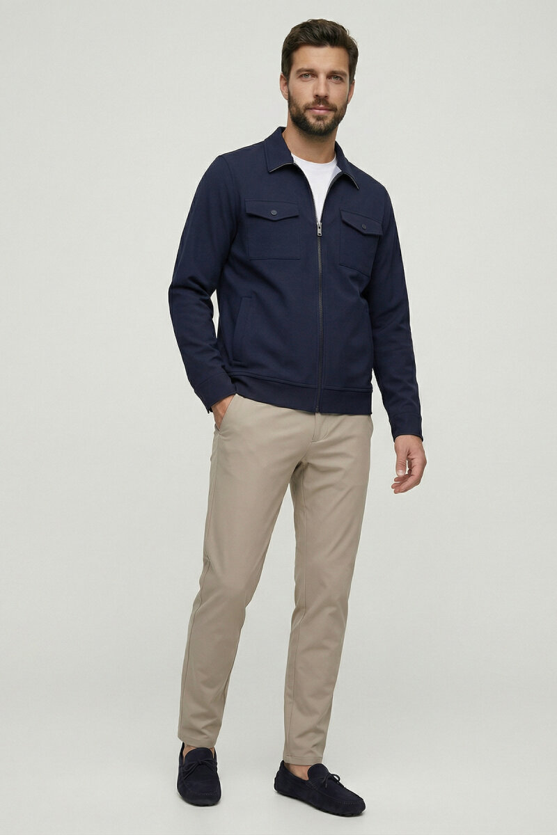 Navy Blue Zip-Up Jacket (1)