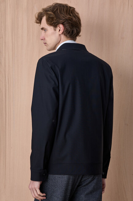 Siyah Fermuarlı Mont - 6