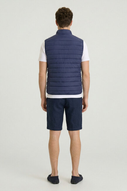 Navy Blue Puffer Vest - 6
