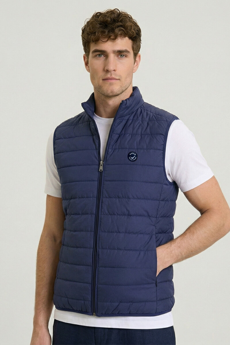 Navy Blue Puffer Vest
