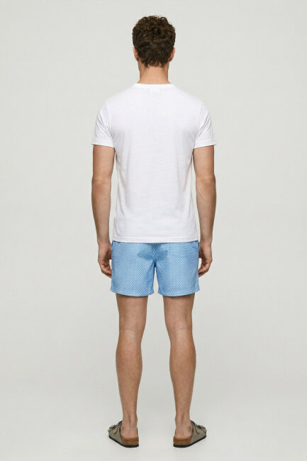 White 100% Cotton Printed T-shirt - 6