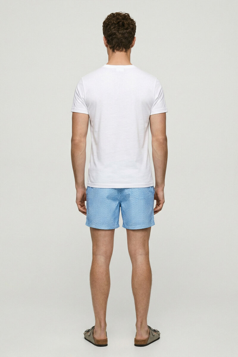 White 100% Cotton Printed T-shirt - 6