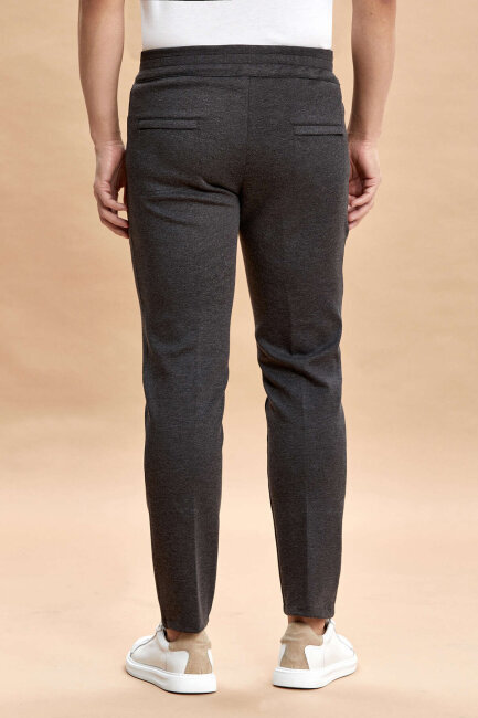 Antrasit Pamuklu Sweat Pantolon - 6